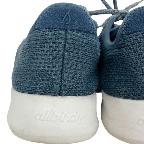 Allbirds Tree Runners Sneakers Blue White Womens 9 Shoes Lightweight Eco Mesh - Picture 9 of 14